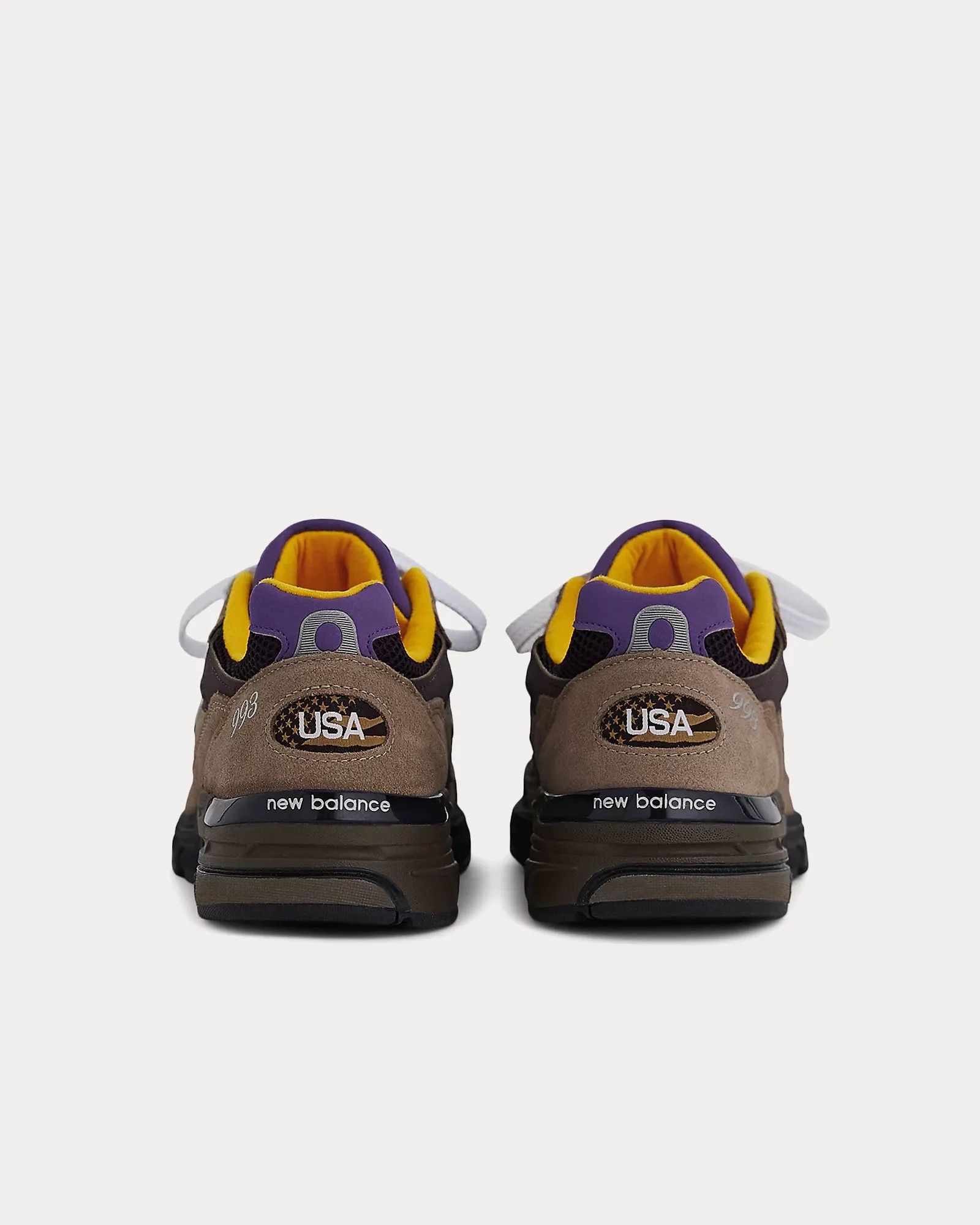 Made in USA 993 Mushroom / Midnight Violet Low Top Sneakers