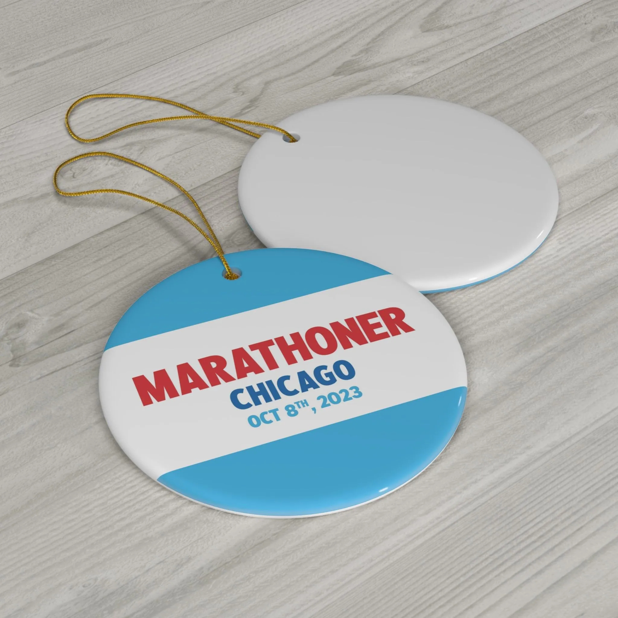 Marathoner Ornament - Chicago