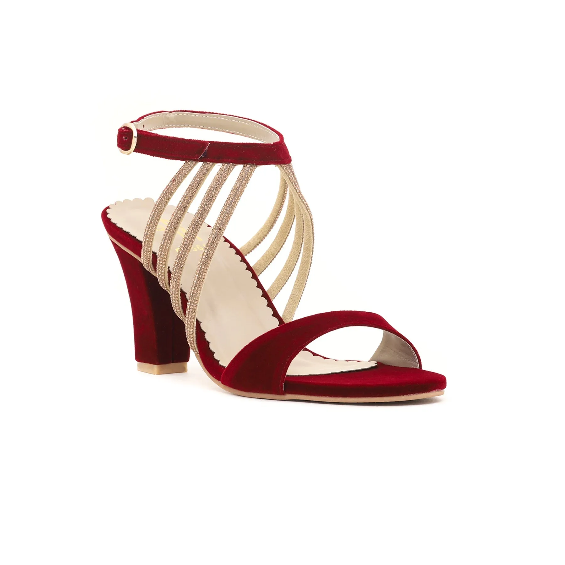 Maroon Fancy Sandal FN5658