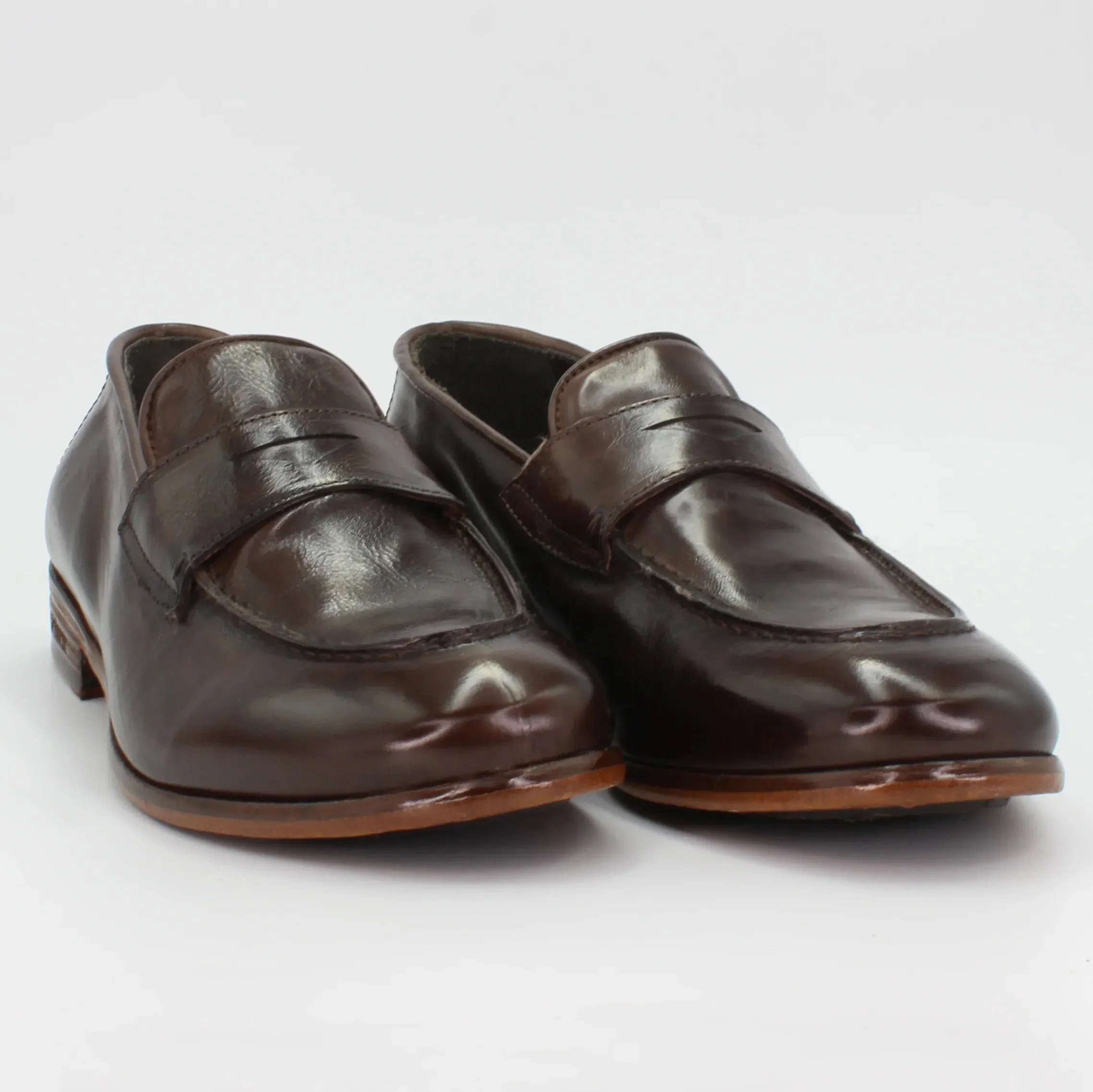 Men's moccasin in calf leather testa di moro (JPU37012/6)