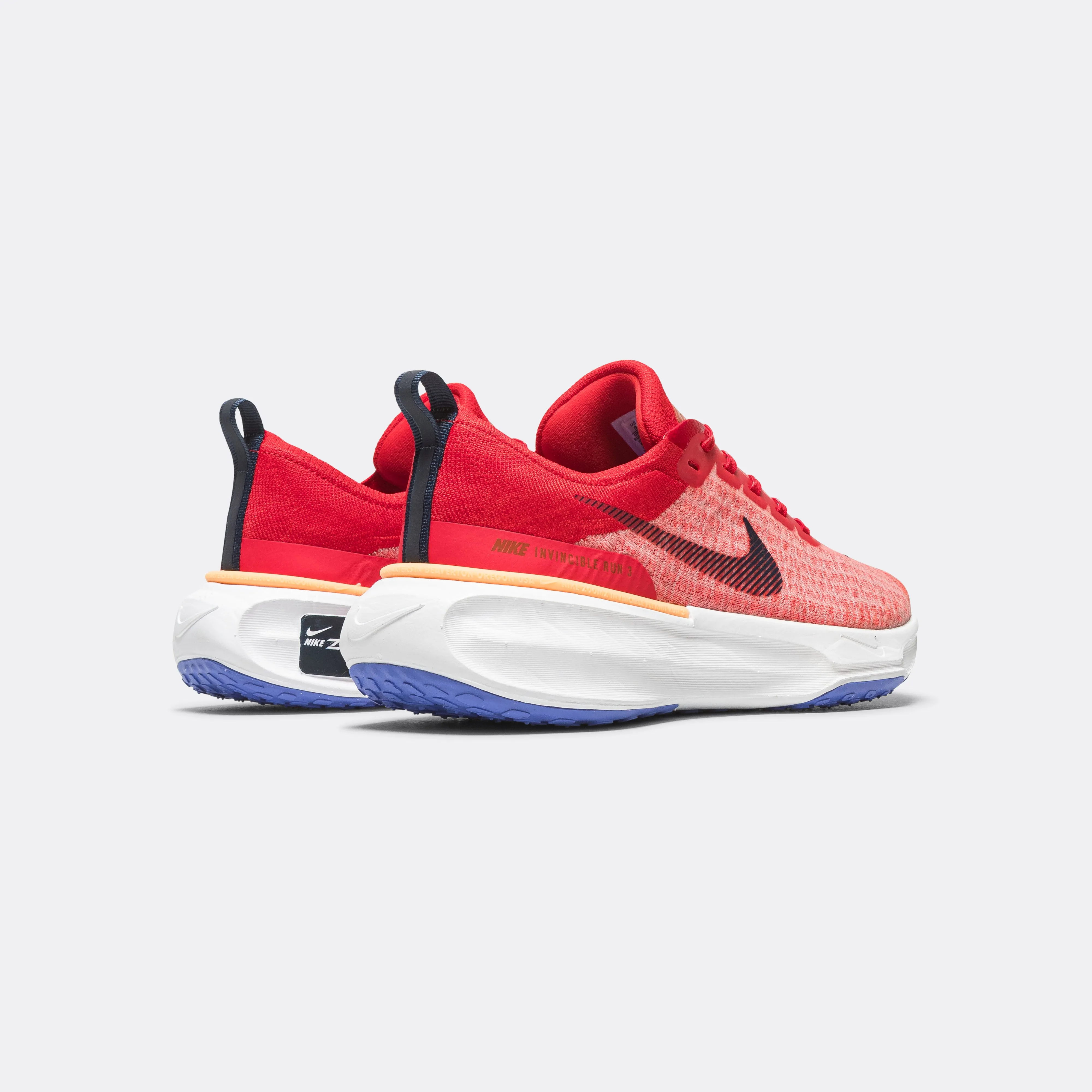Mens ZoomX Invincible Run FK 3 - University Red/Midnight Navy-Blue Joy