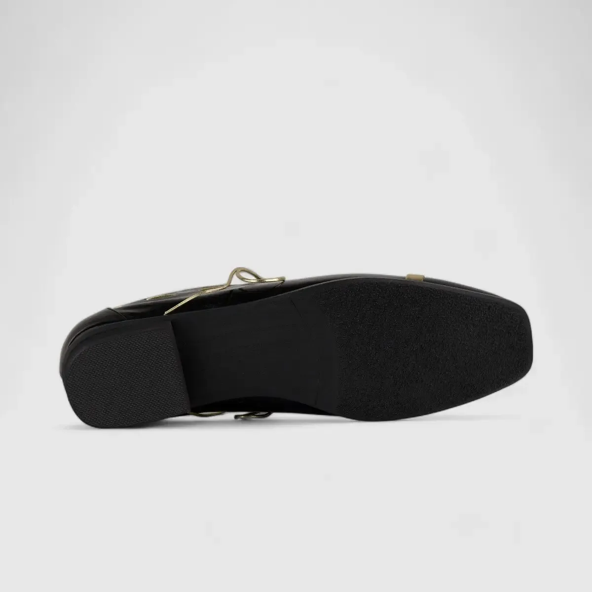 Morbido Leather Moc Pump Loafer Black HDS5-1