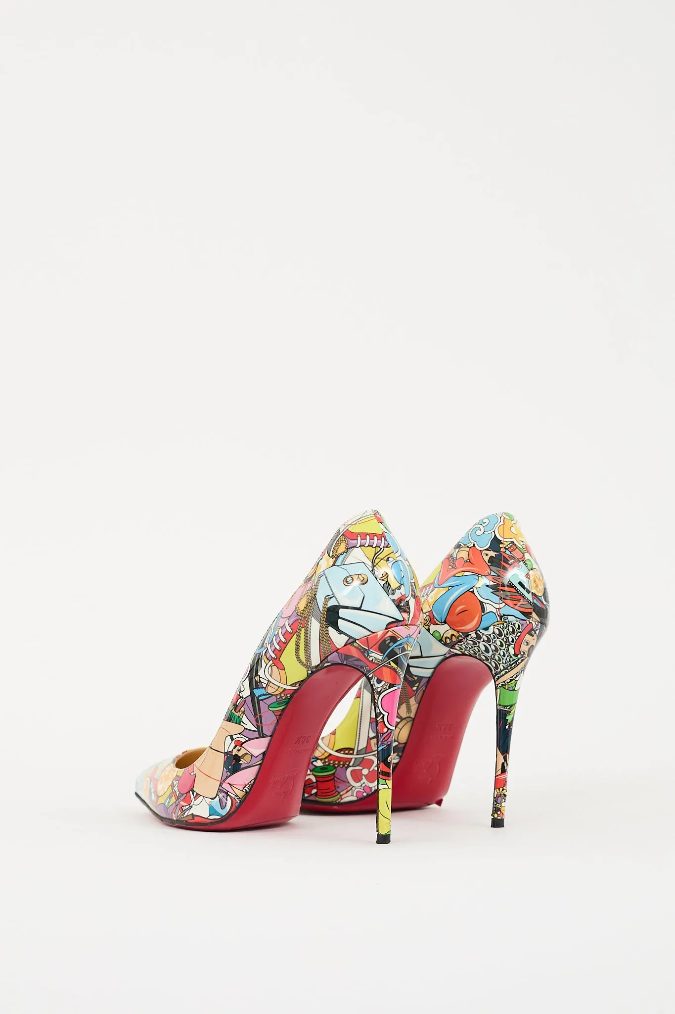 Multicolour Patent Printed Pigalle Follies 100 Pump