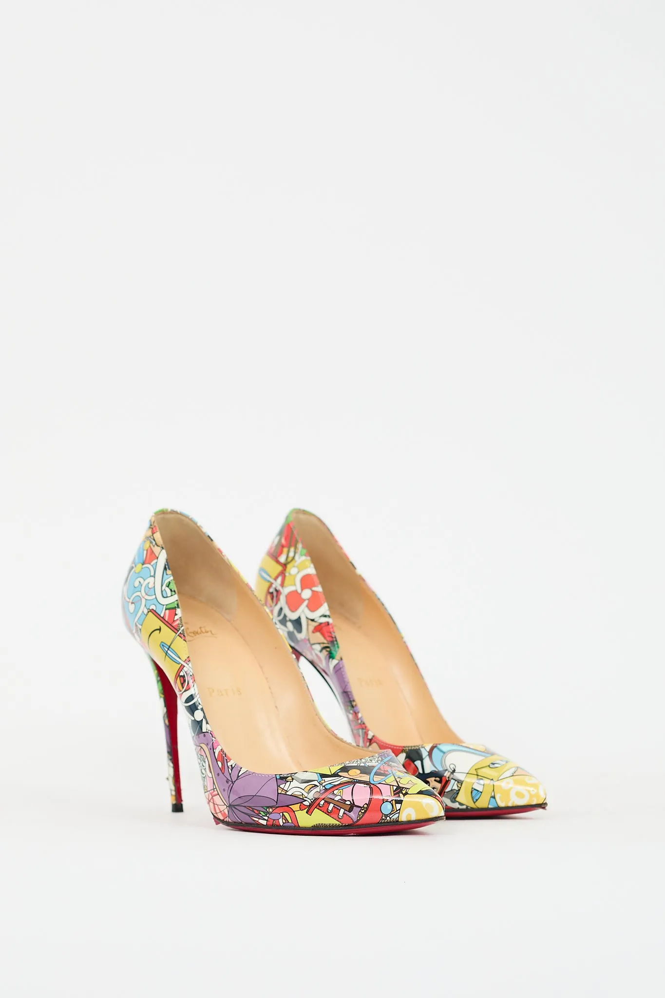 Multicolour Patent Printed Pigalle Follies 100 Pump