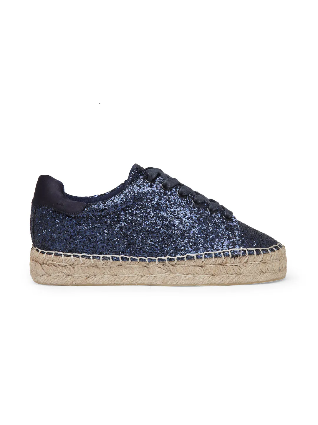 Navy Lace-Up Espadrille Sneaker