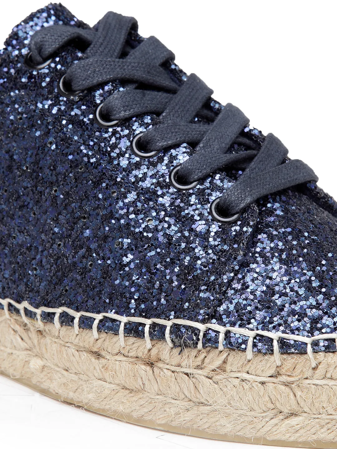 Navy Lace-Up Espadrille Sneaker