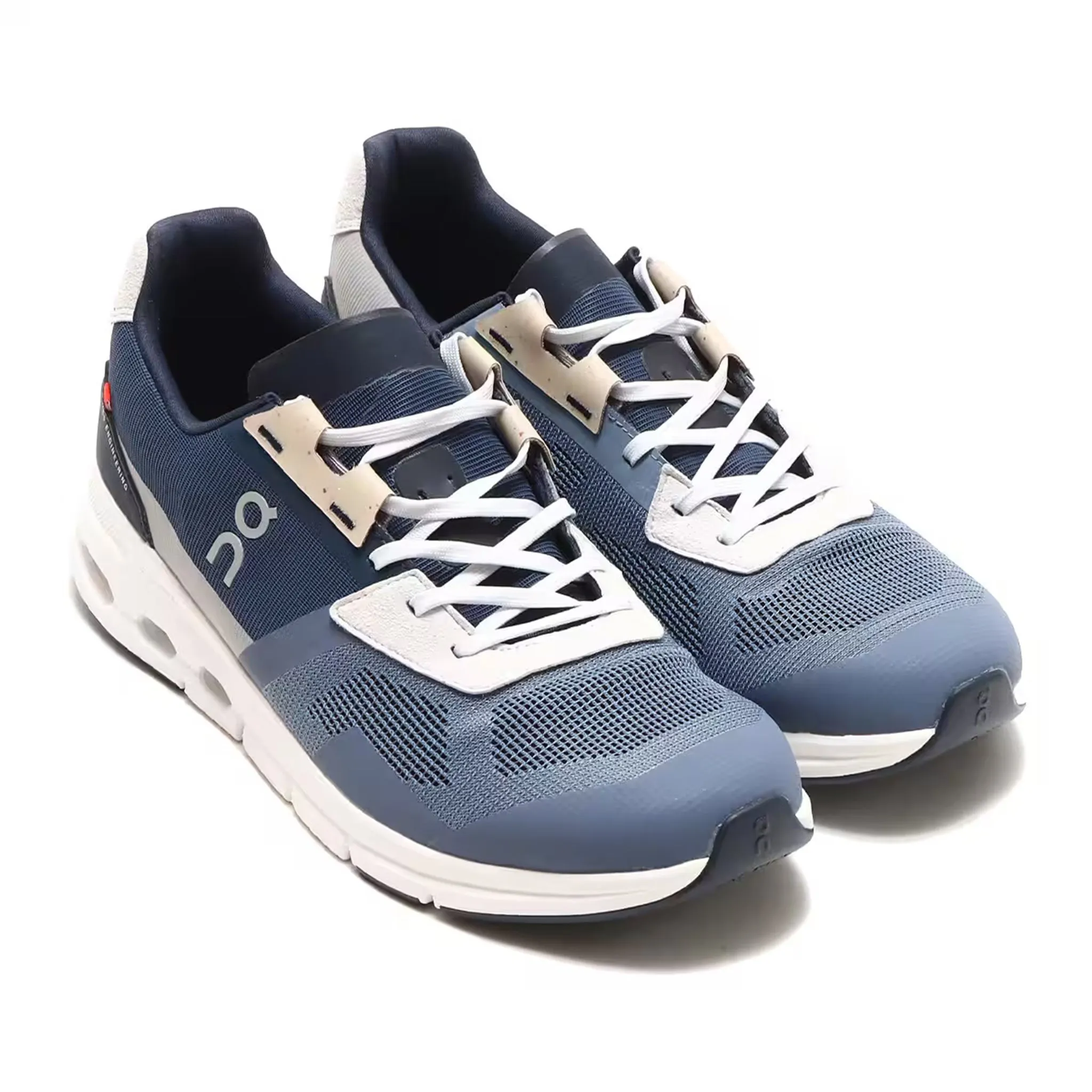 On Cloud Swiss Engineering Metal Navy Shoes for Men