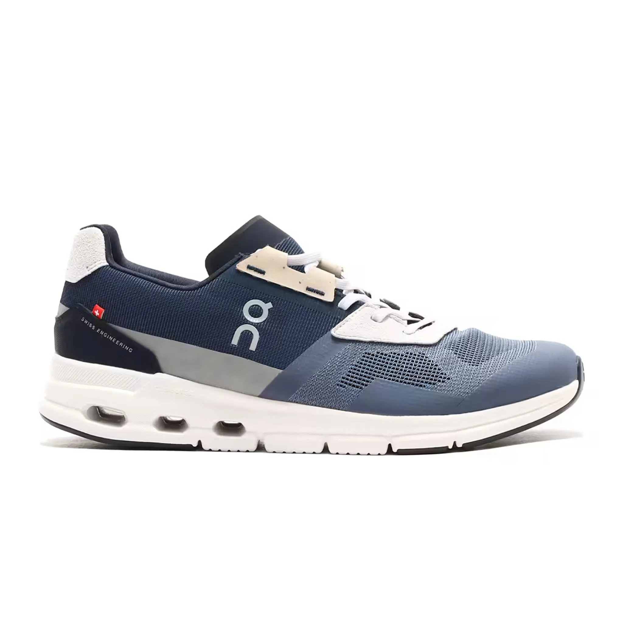 On Cloud Swiss Engineering Metal Navy Shoes for Men