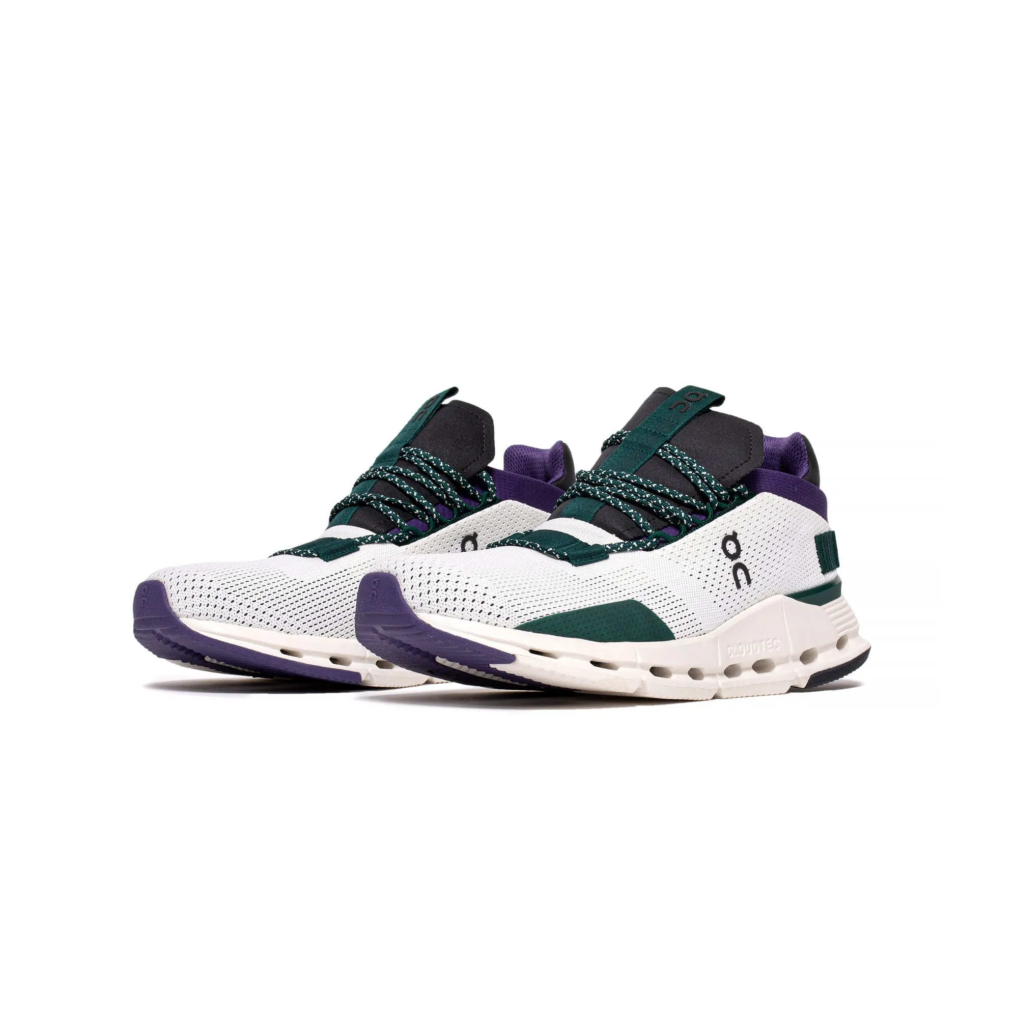 On! Womens Cloudnova Shoes 'White/Violet'