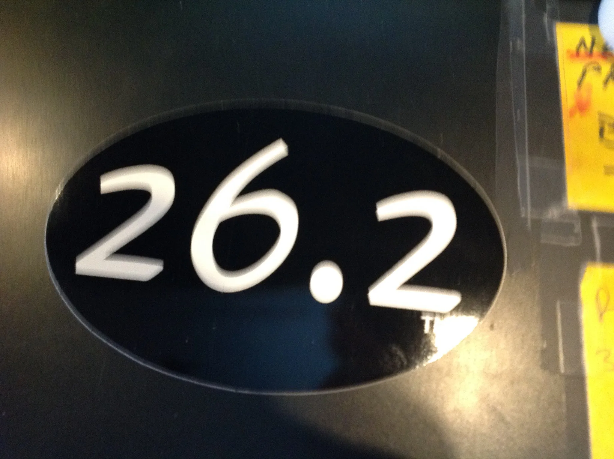 Oval Stickers 5.75x 3.5 (approx)