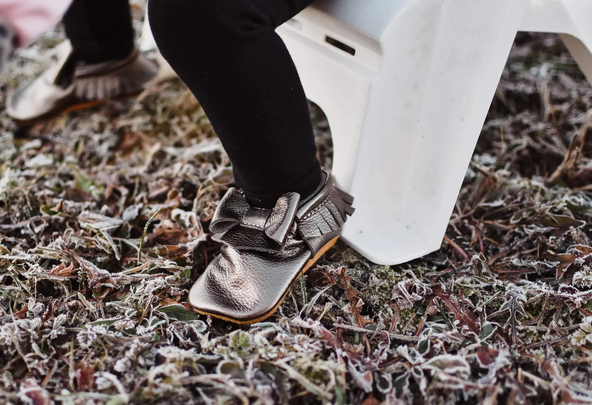 Pewter Bow Moccasin