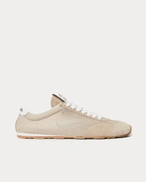Plume Mesh & Suede Opale Low Top Sneakers