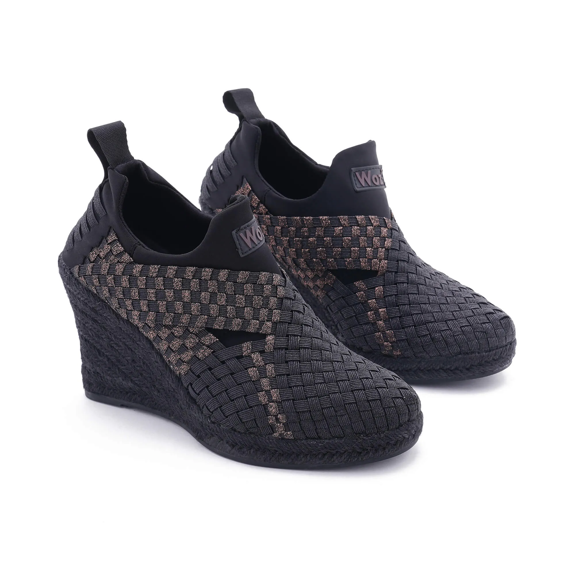 Portofino Metallic Black Bronze Espadrilles