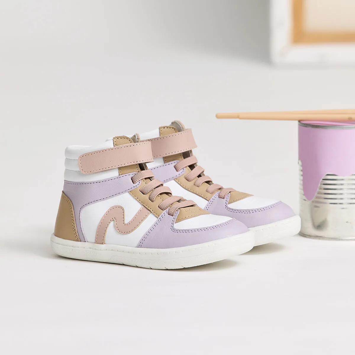 PRETTY BRAVE HI TOP LILAC MIX