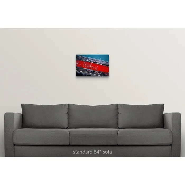 "Aerial view of people running in Chicago Marathon, Chicago, Cook County, Illi" Canvas Wall Art