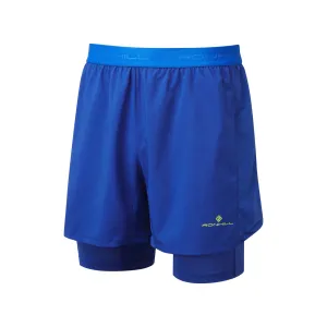 Ronhill | Men's Tech 5" Twin Short - Ocean/Citrus