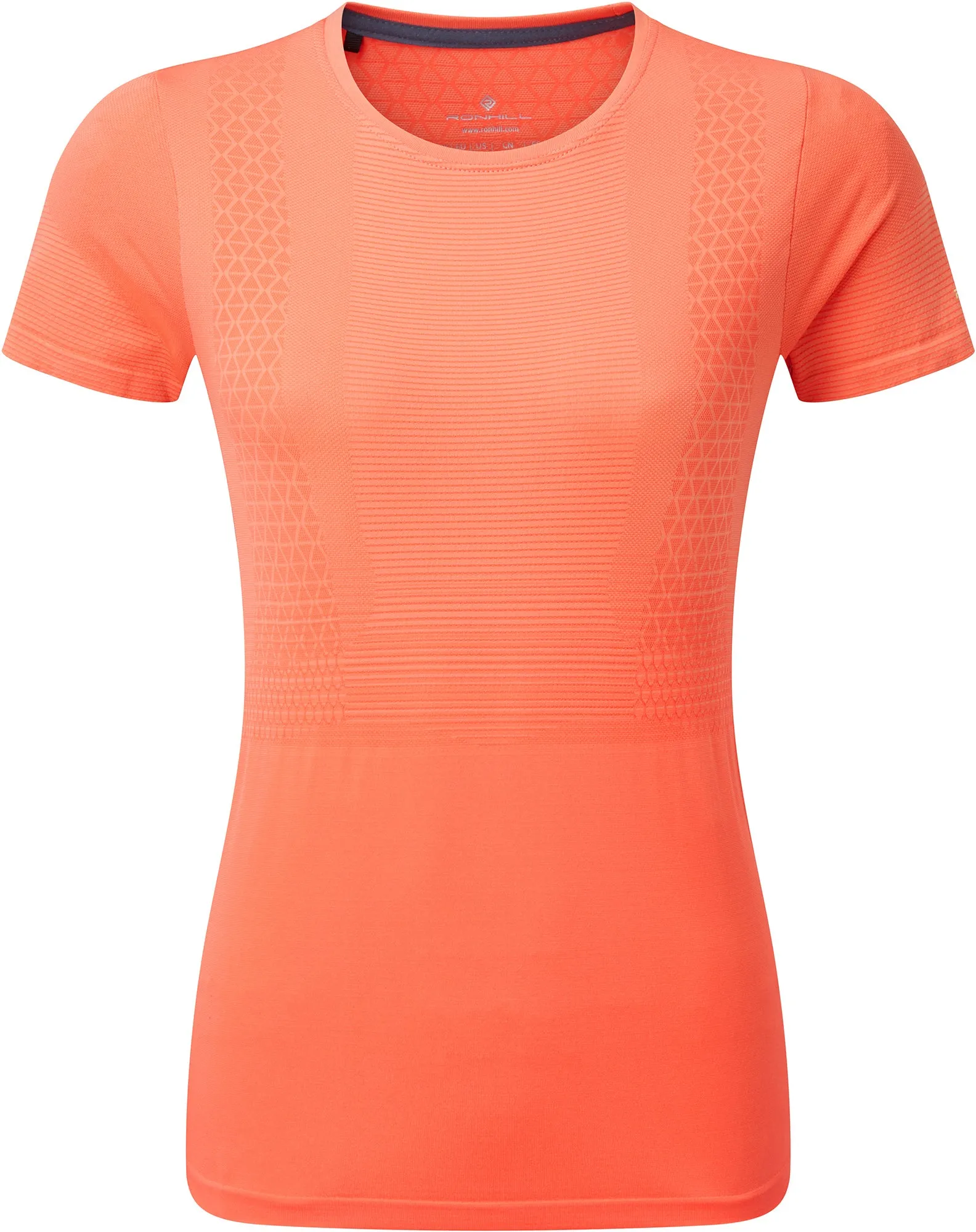 Ronhill Tech Marathon Short Sleeve Womens Running Top - Orange