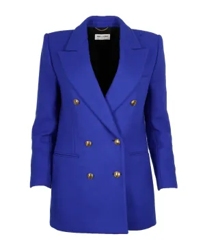 Saint Laurent Electric Blue Double breasted jacket  ALC1023