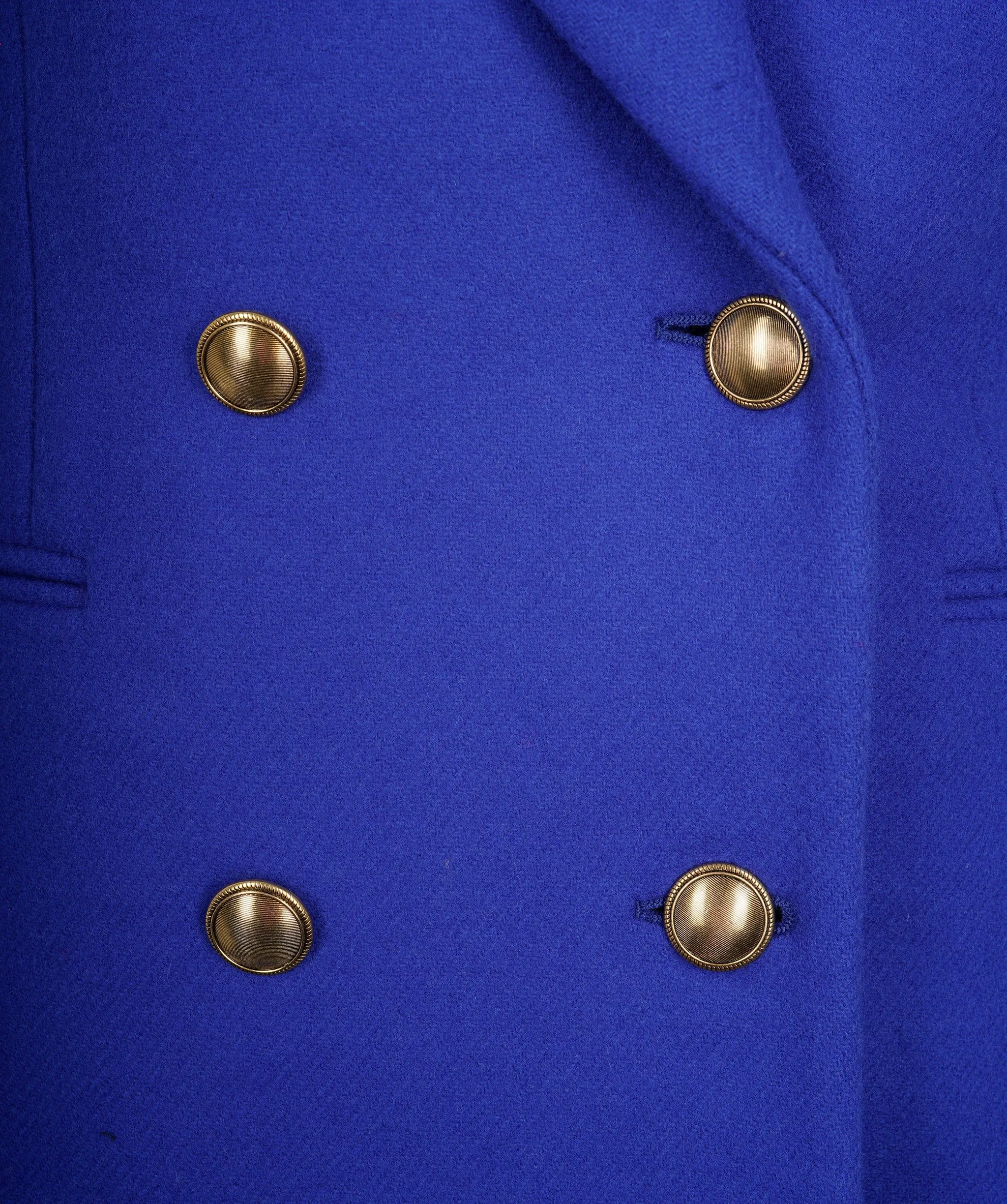 Saint Laurent Electric Blue Double breasted jacket  ALC1023