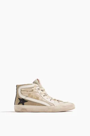 Slide Penstar Sneaker in Platinum/Gold/Ice/Black/White