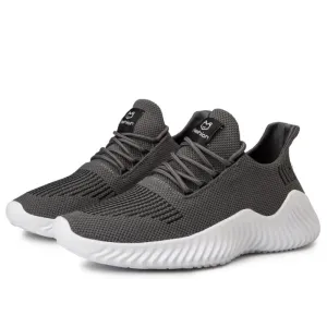 Sneakers Men's Outdoor Road Shoes Breathable Lightweight Non-Slip - Grey Size US10 = US44