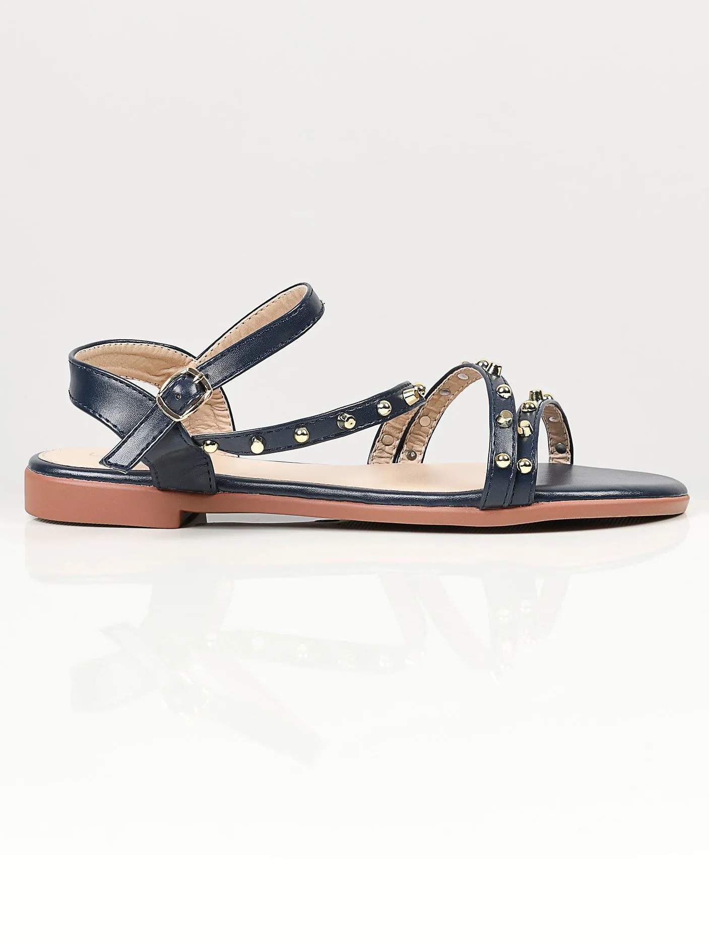 Studded Sandals - Blue