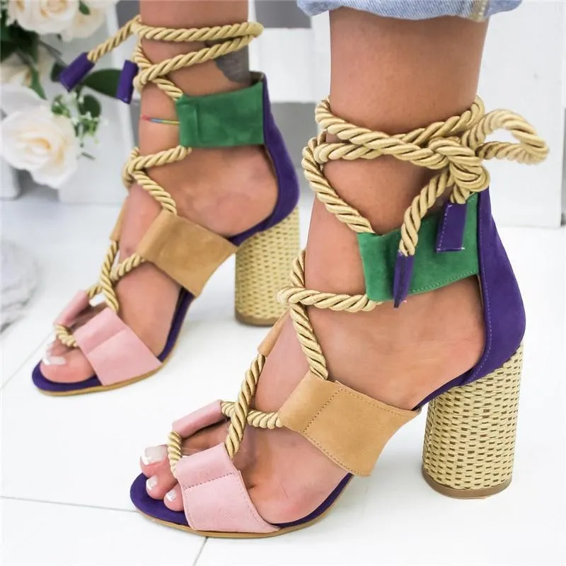 Summer Wedge Espadrilles Women Sandals 7CM Heel