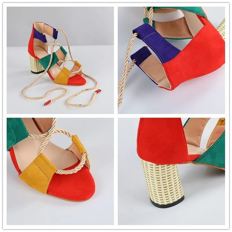 Summer Wedge Espadrilles Women Sandals 7CM Heel