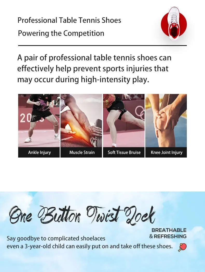 TIBHAR  Sports sneakers ping pong boots Tenis De Mesa Children's table tennis shoes boys girls