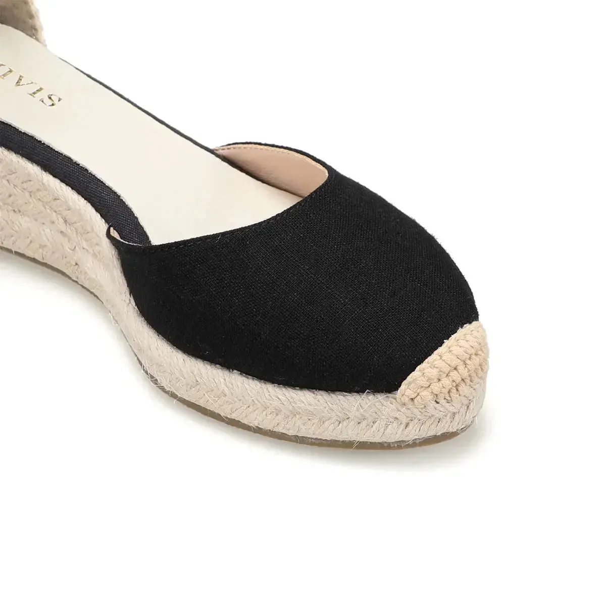 Tônivis Espadrilles Plateau | Stilvolle, bequeme Keilabsätze für Damen mit Leinenbändern