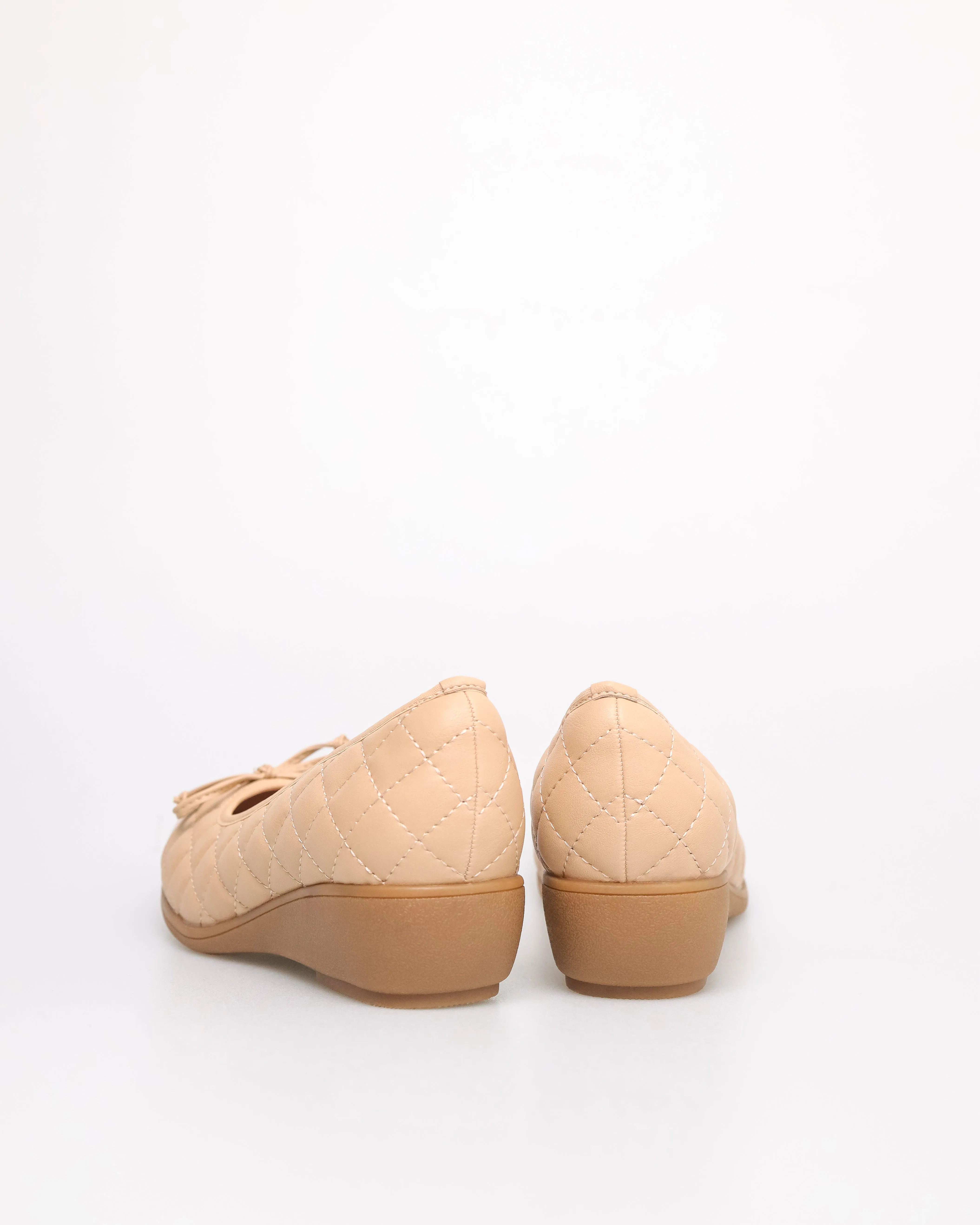 Tomaz YX186 Ladies Ribbon Quilted Flats