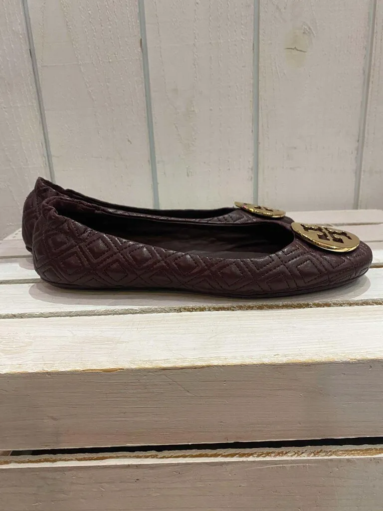 Tory Burch Quilted Minnie Ballet Flats - Size 8