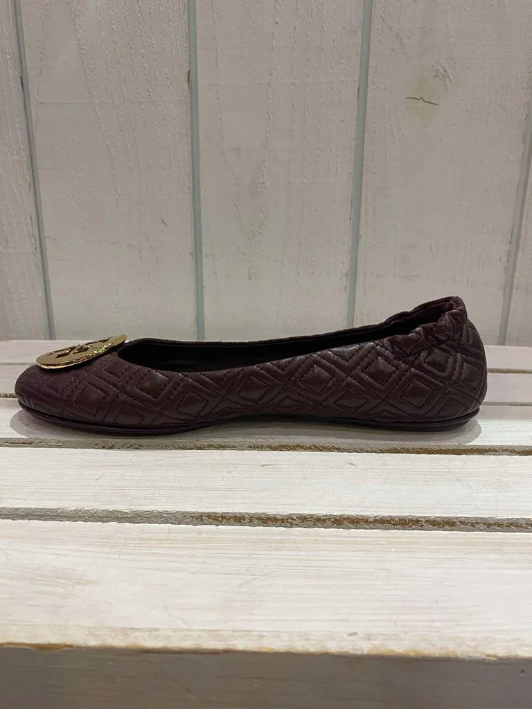 Tory Burch Quilted Minnie Ballet Flats - Size 8