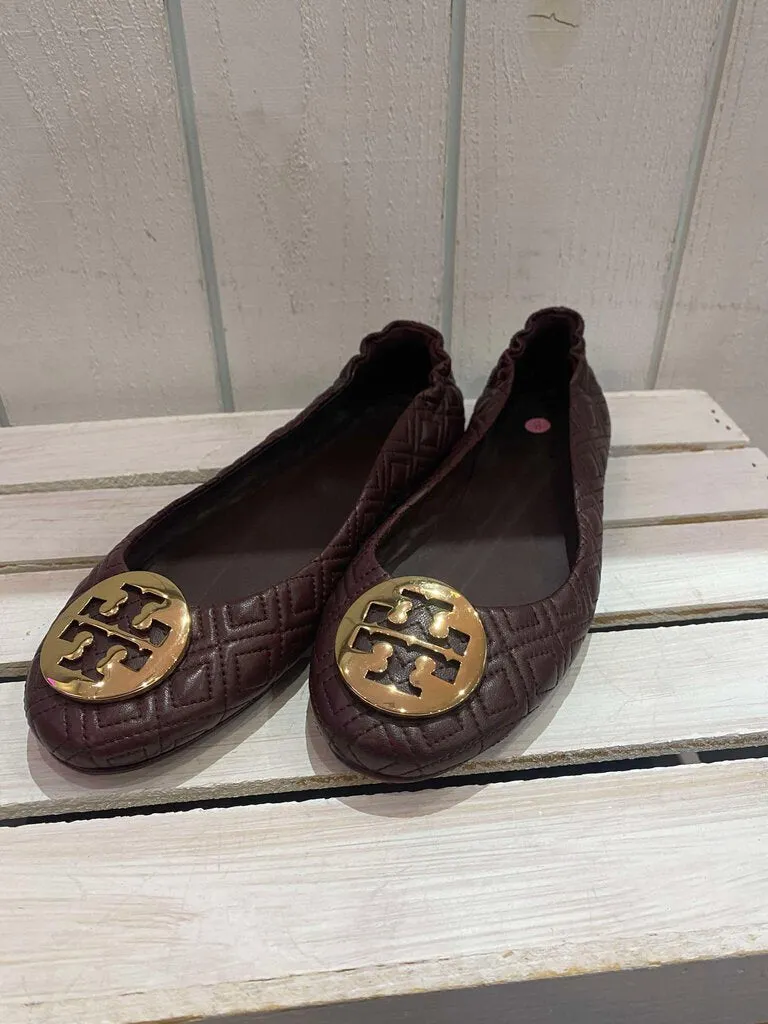 Tory Burch Quilted Minnie Ballet Flats - Size 8