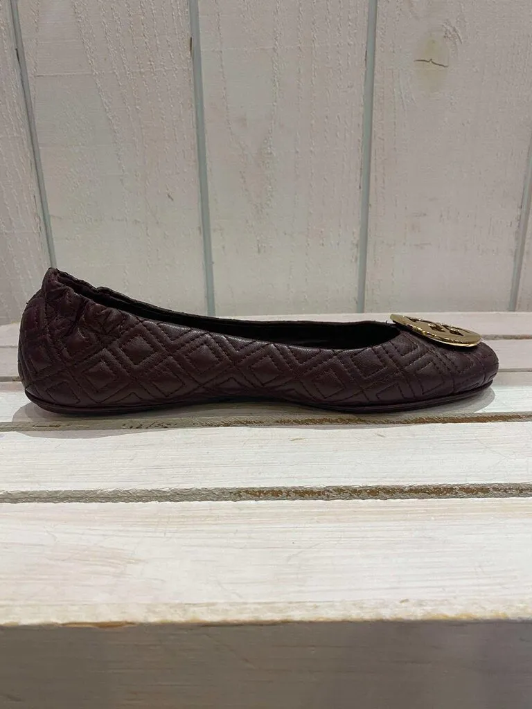 Tory Burch Quilted Minnie Ballet Flats - Size 8