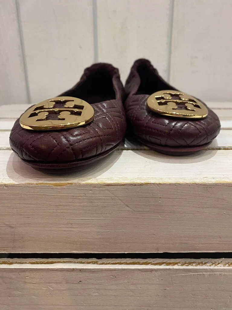 Tory Burch Quilted Minnie Ballet Flats - Size 8