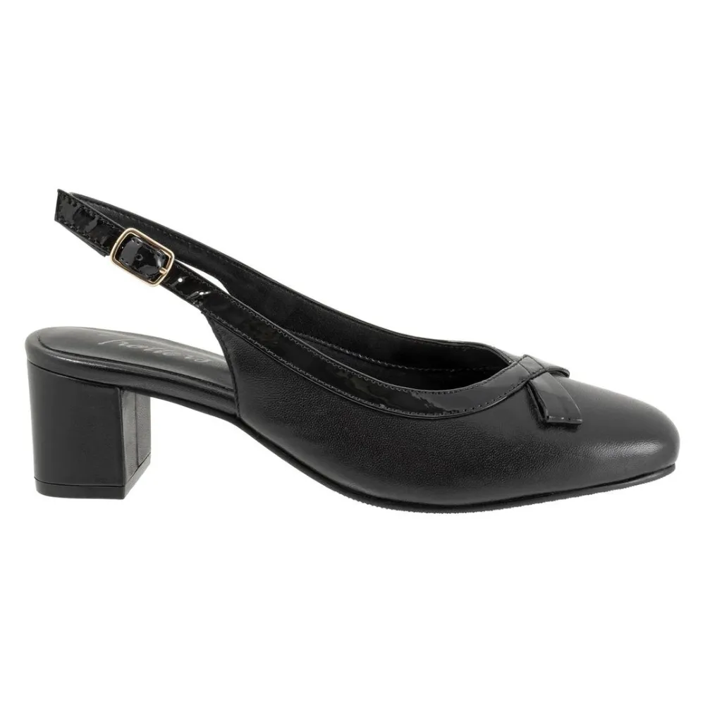 Trotters Dalani Black Leather Pump (Women's)
