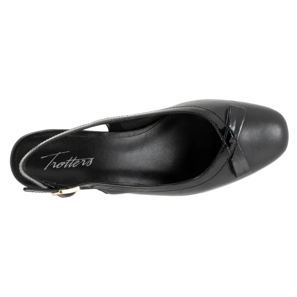 Trotters Dalani Black Leather Pump (Women's)