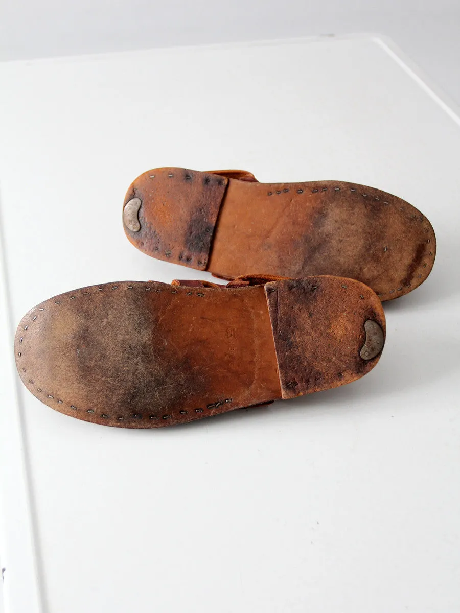 vintage 70s huaraches leather sandals