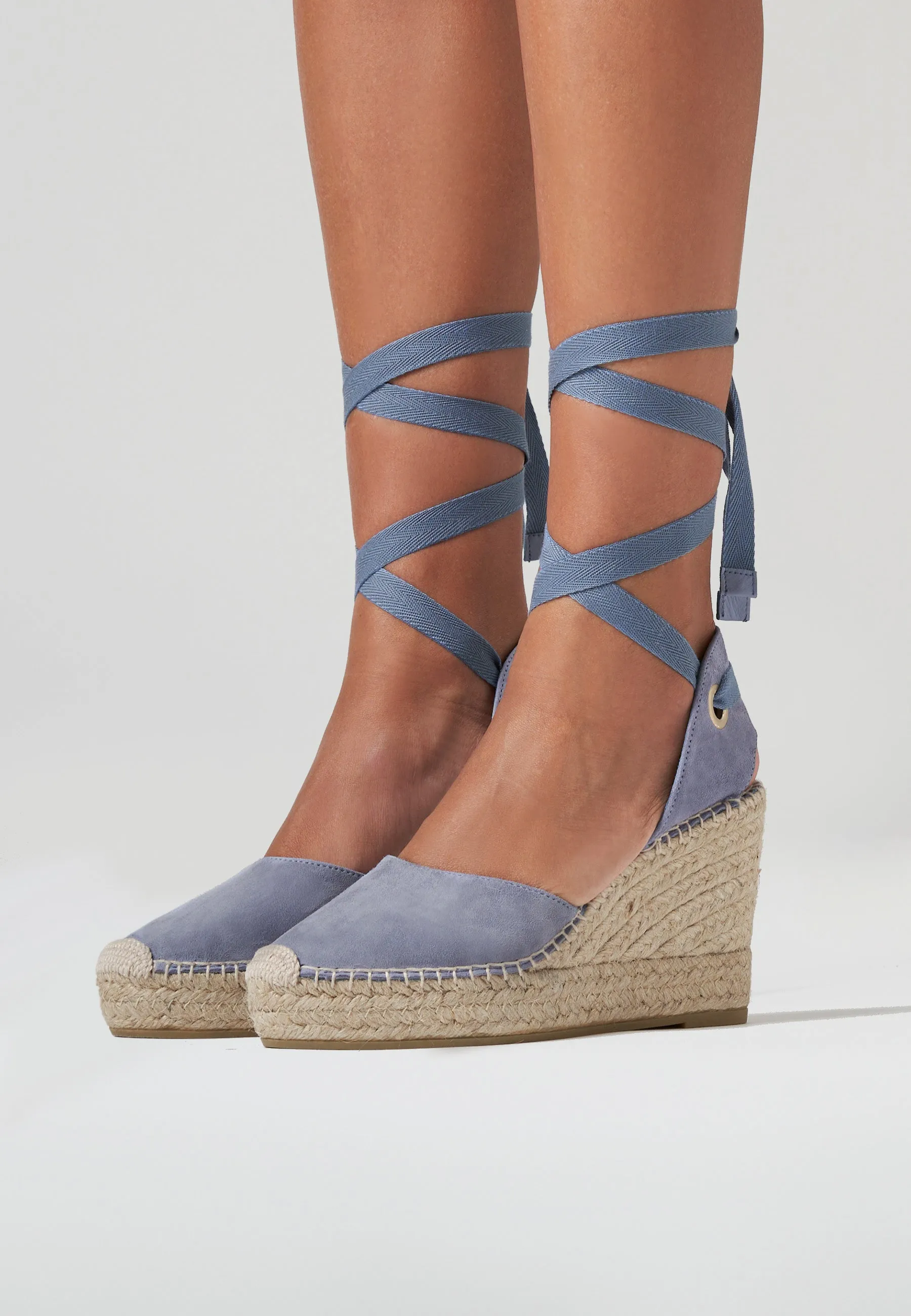 Wedges - Jeans Suede